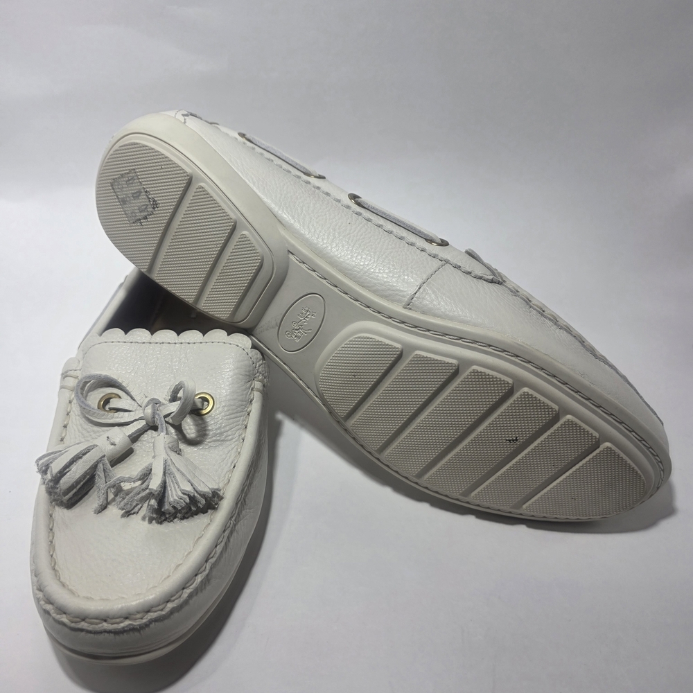 Coach White Leather Tassel Loafers Women’s US 9.5 Excellent Condition - Picture 7 of 9